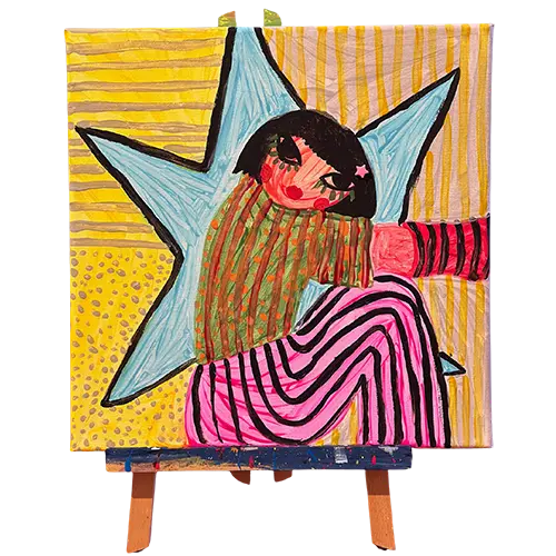 paint canvases at the hot spot studios