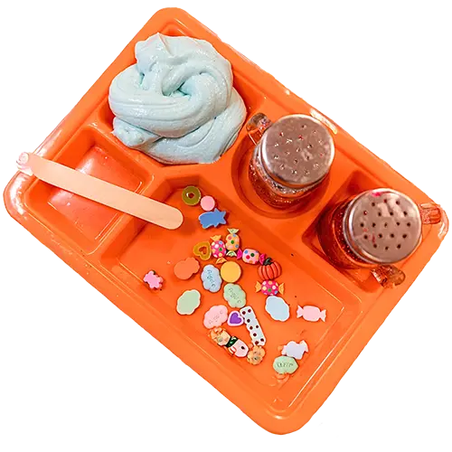 house made slime for kids at hot spot pottery studio