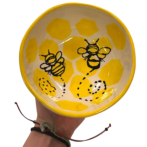 pottery painting image of a ceramic bowl